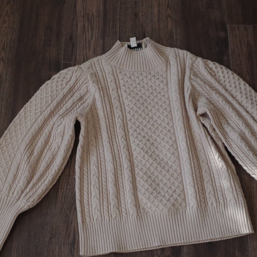 Cute Beige Sweater By Industry